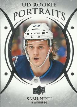#P-60 Sami Niku - Winnipeg Jets - 2018-19 Upper Deck - UD Portraits Hockey