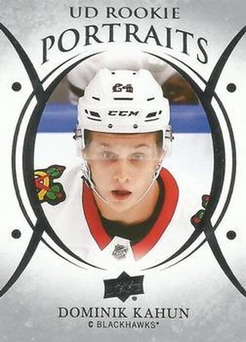 #P-65 Dominik Kahun - Chicago Blackhawks - 2018-19 Upper Deck - UD Portraits Hockey