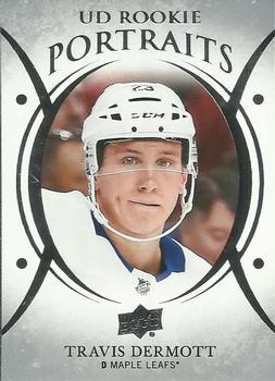 #P-75 Travis Dermott - Toronto Maple Leafs - 2018-19 Upper Deck - UD Portraits Hockey
