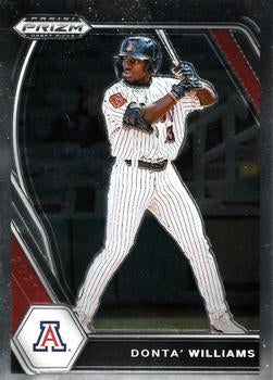 #PDP106 Donta' Williams - Arizona Wildcats - 2021 Panini Prizm Draft Picks - Pink Velocity Prizm Baseball