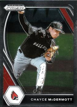 #PDP132 Chayce McDermott - Ball State Cardinals - 2021 Panini Prizm Draft Picks - Pink Velocity Prizm Baseball