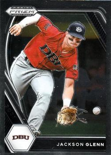 #PDP133 Jackson Glenn - Dallas Baptist University - 2021 Panini Prizm Draft Picks - Pink Velocity Prizm Baseball
