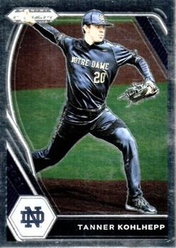 #PDP135 Tanner Kohlhepp - Notre Dame Fighting Irish - 2021 Panini Prizm Draft Picks - Pink Velocity Prizm Baseball