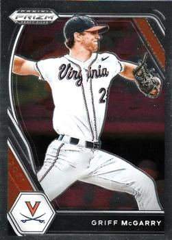 #PDP145 Griff McGarry - Virginia Cavaliers - 2021 Panini Prizm Draft Picks - Pink Velocity Prizm Baseball