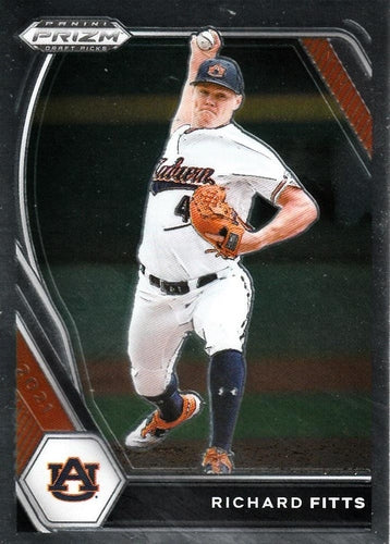 #PDP183 Richard Fitts - Auburn Tigers - 2021 Panini Prizm Draft Picks Baseball