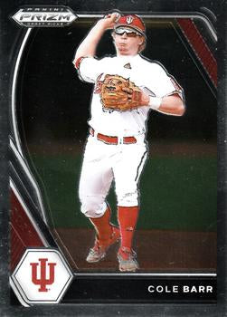 #PDP218 Cole Barr - Indiana Hoosiers - 2021 Panini Prizm Draft Picks - Pink Velocity Prizm Baseball