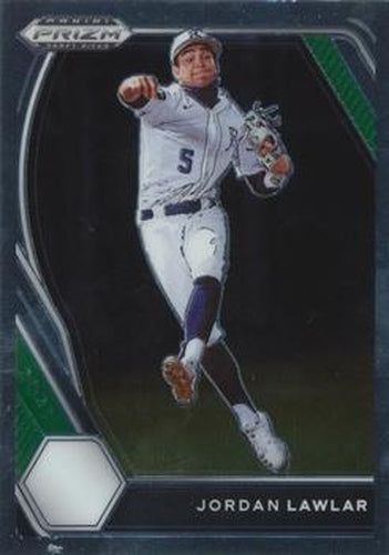 #PDP6 Jordan Lawlar - Jesuit College Preparatory School of Dallas - 2021 Panini Prizm Draft Picks - Pink Velocity Prizm Baseball