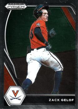 #PDP60 Zack Gelof - Virginia Cavaliers - 2021 Panini Prizm Draft Picks - Pink Velocity Prizm Baseball