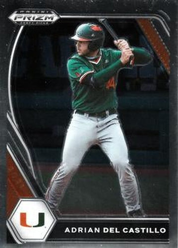 #PDP67 Adrian Del Castillo - Miami Hurricanes - 2021 Panini Prizm Draft Picks Baseball