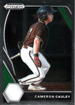 #PDP73 Cameron Cauley - Barbers Hill TX Eagles - 2021 Panini Prizm Draft Picks - Pink Velocity Prizm Baseball