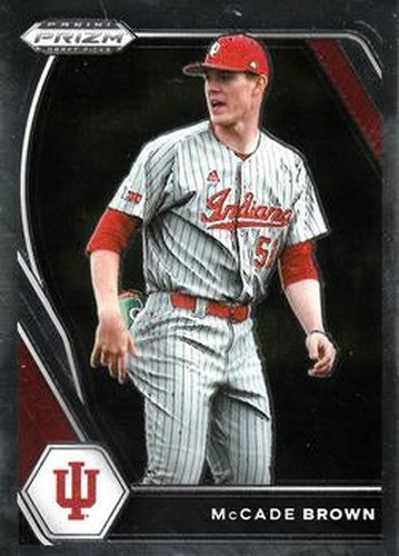#PDP79 McCade Brown - Indiana Hoosiers - 2021 Panini Prizm Draft Picks - Pink Velocity Prizm Baseball