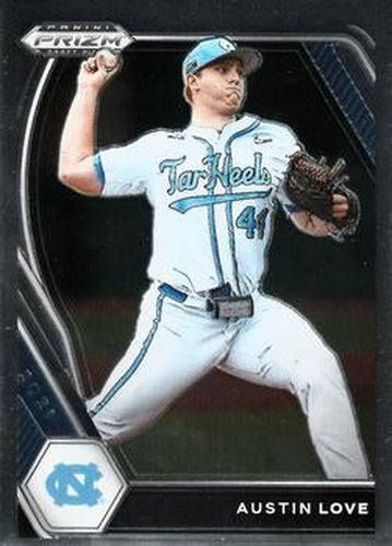 #PDP90 Austin Love - North Carolina Tar Heels - 2021 Panini Prizm Draft Picks - Pink Velocity Prizm Baseball
