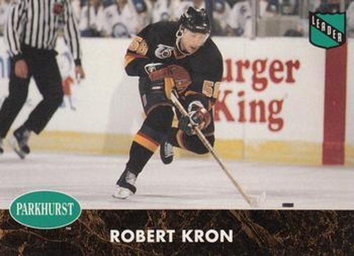 #PHC4 Robert Kron - Vancouver Canucks - 1991-92 Parkhurst - Collectibles Hockey