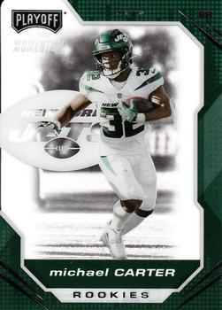 #PMR-26 Michael Carter - New York Jets - 2021 Panini Chronicles - Playoff Momentum Rookies Football