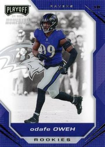 #PMR-37 Odafe Oweh - Baltimore Ravens - 2021 Panini Chronicles - Playoff Momentum Rookies Football