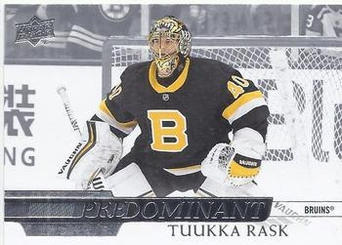 #PR-16 Tuukka Rask - Boston Bruins - 2020-21 Upper Deck - Predominant Hockey
