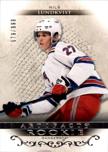#RED200 Nils Lundkvist - New York Rangers - 2021-22 Upper Deck Artifacts Hockey