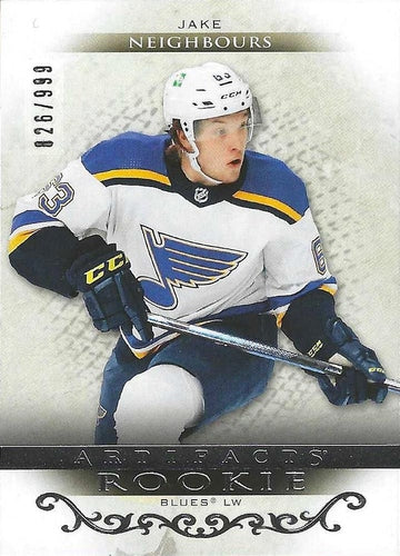 #RED217 Jake Neighbours - St. Louis Blues - 2021-22 Upper Deck Artifacts Hockey