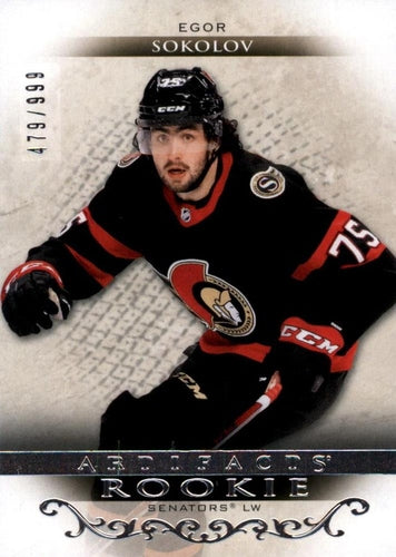 #RED220 Egor Sokolov - Ottawa Senators - 2021-22 Upper Deck Artifacts Hockey