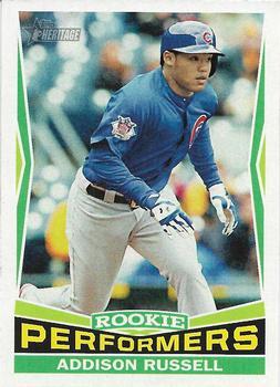 #RP-5 Addison Russell - Chicago Cubs - 2015 Topps Heritage - Rookie Performers Baseball