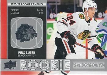 #RR-11 Pius Suter - Chicago Blackhawks - 2021-22 Upper Deck - Rookie Retrospective Hockey