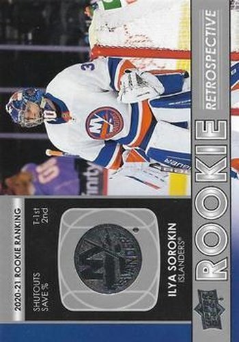 #RR-15 Ilya Sorokin - New York Islanders - 2021-22 Upper Deck - Rookie Retrospective Hockey