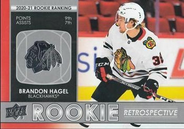 #RR-16 Brandon Hagel - Chicago Blackhawks - 2021-22 Upper Deck - Rookie Retrospective Hockey
