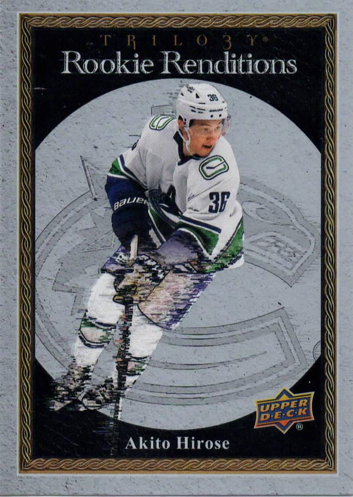 #RR-29 Akito Hirose - Vancouver Canucks - 2023-24 Upper Deck Trilogy - Rookie Renditions Hockey