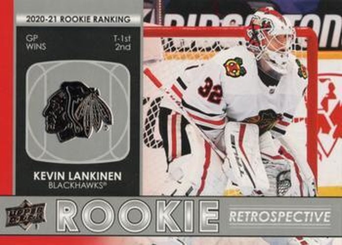#RR-7 Kevin Lankinen - Chicago Blackhawks - 2021-22 Upper Deck - Rookie Retrospective Hockey