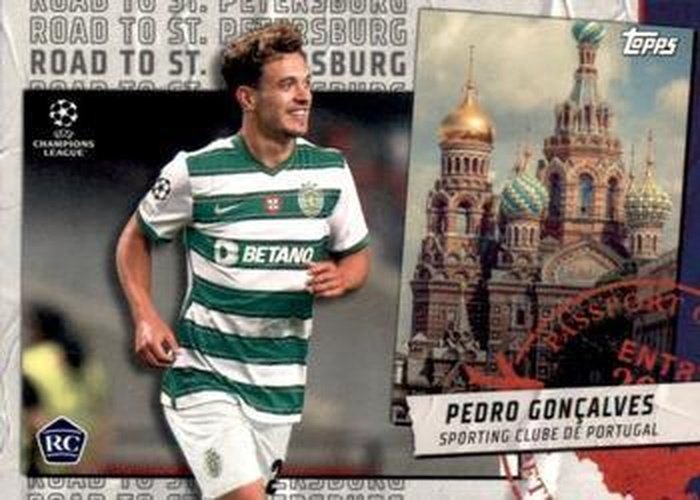 #RSP-14 Pedro Gonçalves - Sporting Clube de Portugal - 2021-22 Topps UEFA Champions League - Road to St Petersburg Soccer