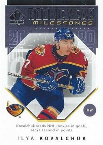 #RYM-IK Ilya Kovalchuk - Atlanta Thrashers - 2018-19 SP Authentic - Rookie Year Milestones Hockey