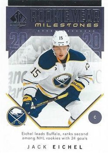 #RYM-JE Jack Eichel - Buffalo Sabres - 2018-19 SP Authentic - Rookie Year Milestones Hockey