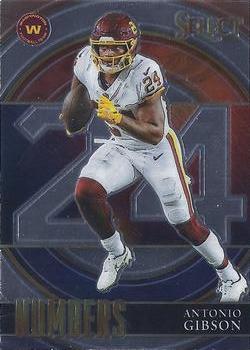 #SN-18 Antonio Gibson - Washington Football Team - 2021 Panini Select - Select Numbers Football