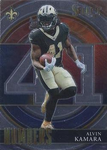 #SN-19 Alvin Kamara - New Orleans Saints - 2021 Panini Select - Select Numbers Football