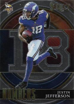 #SN-24 Justin Jefferson - Minnesota Vikings - 2021 Panini Select - Select Numbers Football