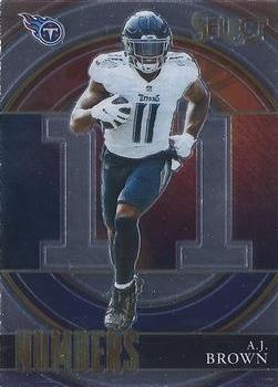 #SN-25 A.J. Brown - Tennessee Titans - 2021 Panini Select - Select Numbers Football