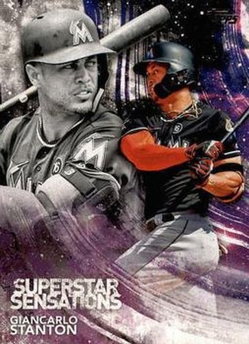 #SSS-43 Giancarlo Stanton - Miami Marlins - 2018 Topps - Superstar Sensations Baseball