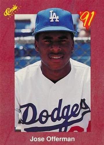 #T37 Jose Offerman - Los Angeles Dodgers - 1991 Classic II Baseball