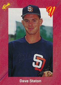 #T44 Dave Staton - San Diego Padres - 1991 Classic II Baseball