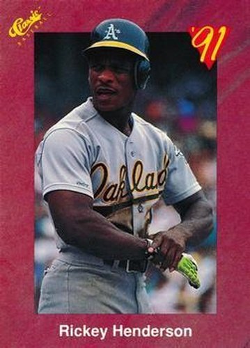 #T75 Rickey Henderson - Oakland Athletics - 1991 Classic II Baseball