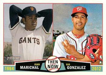 #TN-MG Juan Marichal / Gio Gonzalez - San Francisco Giants / Washington Nationals - 2013 Topps Heritage - Then and Now Baseball