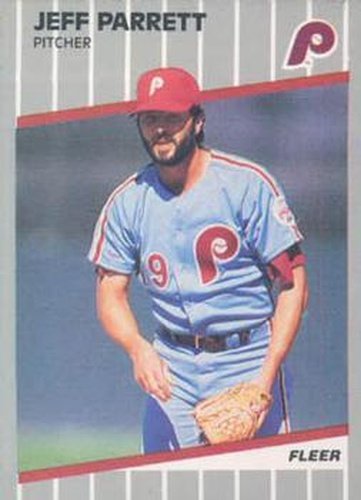 #U-112 Jeff Parrett - Philadelphia Phillies - 1989 Fleer Update Baseball