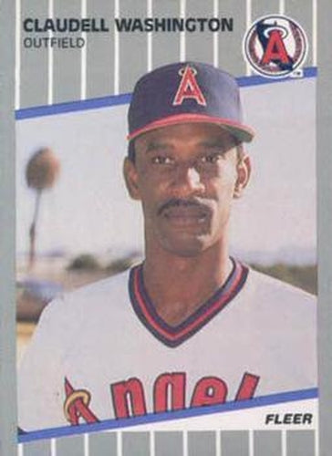 #U-17 Claudell Washington - California Angels - 1989 Fleer Update Baseball