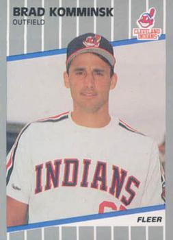 #U-28 Brad Komminsk - Cleveland Indians - 1989 Fleer Update Baseball