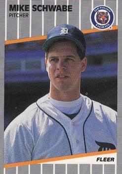#U-32 Mike Schwabe - Detroit Tigers - 1989 Fleer Update Baseball