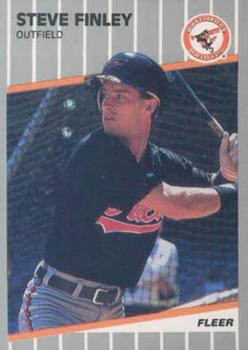 #U-3 Steve Finley - Baltimore Orioles - 1989 Fleer Update Baseball