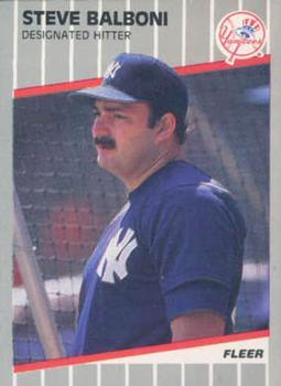 #U-45 Steve Balboni - New York Yankees - 1989 Fleer Update Baseball