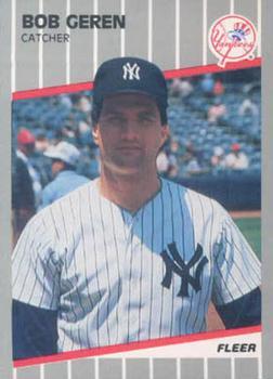 #U-48 Bob Geren - New York Yankees - 1989 Fleer Update Baseball
