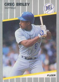 #U-57 Greg Briley - Seattle Mariners - 1989 Fleer Update Baseball