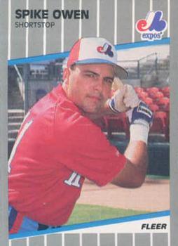 #U-98 Spike Owen - Montreal Expos - 1989 Fleer Update Baseball
